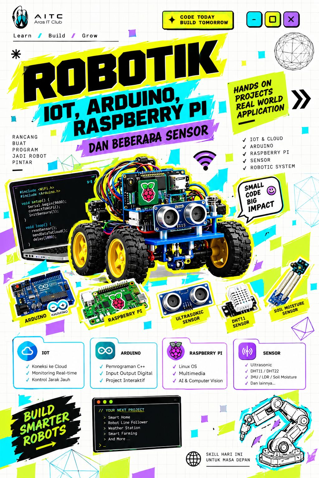 Kursus Robotika dan IoT Sidoarjo - ArasITC